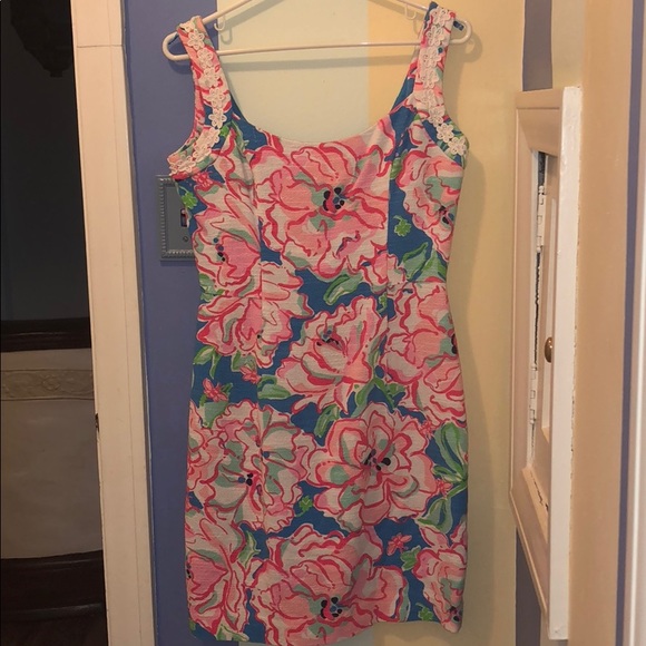 EUC Size 4 Lilly Pulitzer Lucky Charms Shift Dress - Picture 4 of 8